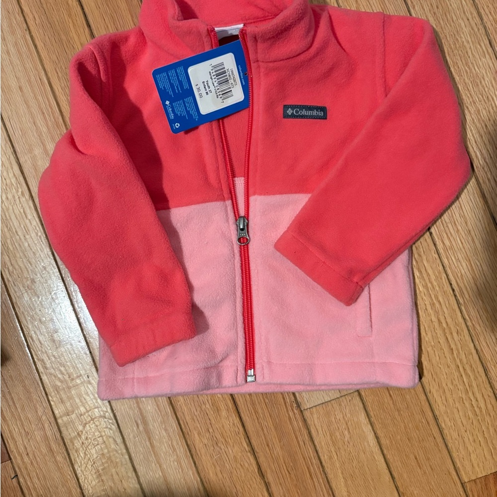 Columbia Girls Pink Coral Fleece Jacket 2T